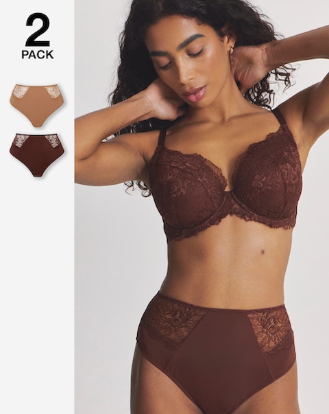Pretty Secrets (2 Pack) Ella Full Brief Knickers