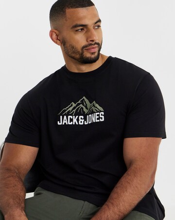 Jack & Jones Roche Mountain Graphic T-Shirt - Black