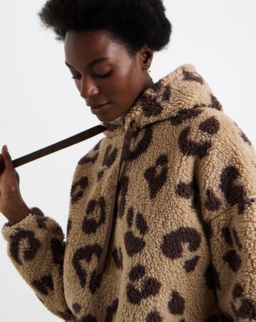 Pretty Secrets Leopard Print Teddy Hooded Twosie