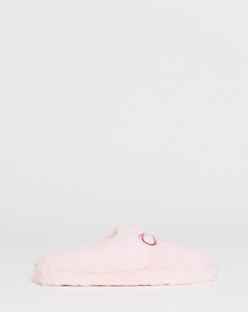 Sonnet Bow Fluffy Slippers - Wide Fit (E)