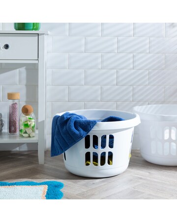 Wham Casa Round Plastic Laundry Baskets Set of 2