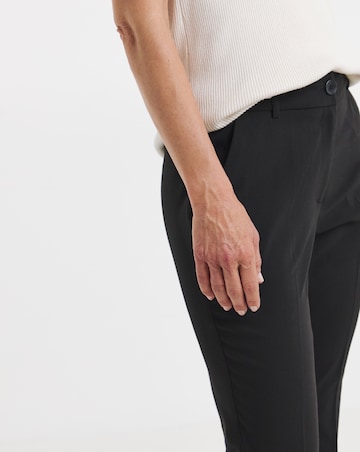 Black Tailored Bootcut Trousers with stretch