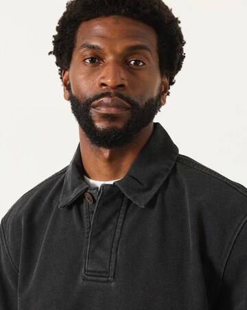 FatFace Airlie Button Neck Sweatshirt - Charcoal Grey