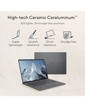 ASUS Zenbook A16 Laptop - 16in Copilot+ PC Snapdragon X 16GB 512GB OLED - Beige