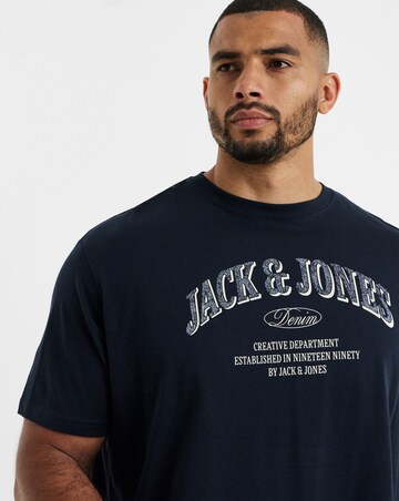 Jack & Jones Denver Logo T-Shirt - Navy
