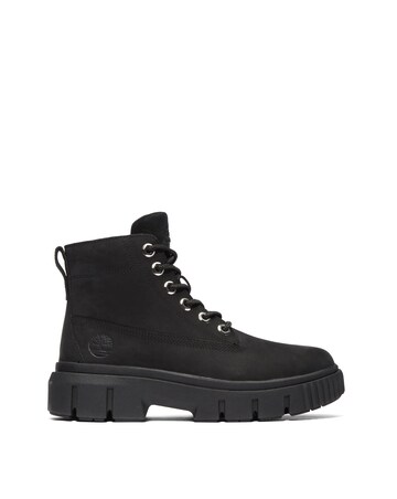 Timberland Black Greyfield Lace Up Boots - Standard Fit (D)