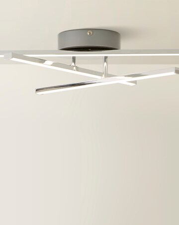 ValueLights Infinity IP44 Chrome 3 Arm Adjustable Ceiling Light
