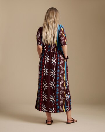 Julipa Crinkle Button Down Midi Dress