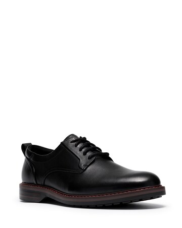 Clarks Aldwin 2 Leather Derby Shoe - Black
