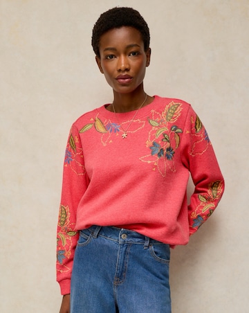 White Stuff Embroidered Sweat