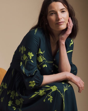 Julipa Navy Printed Midi Dress
