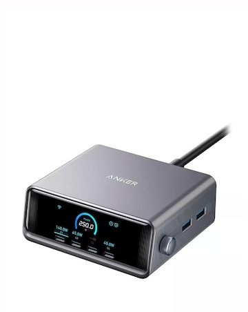 Anker Prime 250W 6-Port GaN Desktop Charger - Black