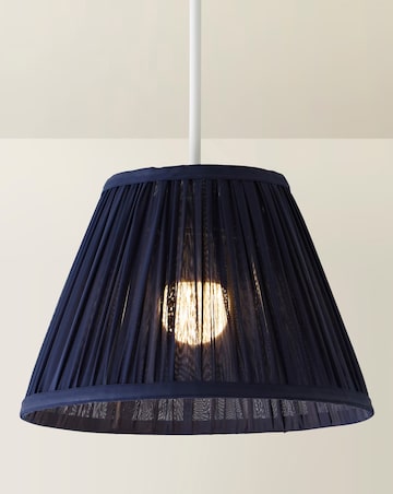ValueLights Elowen Navy Chiffon Taper Shade