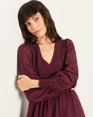 Fatface Dani Broderie Midi
