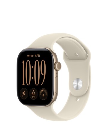 Apple Watch Series 12 GPS 46mm - Light Gold Aluminium/Sand Sport Band - M/L