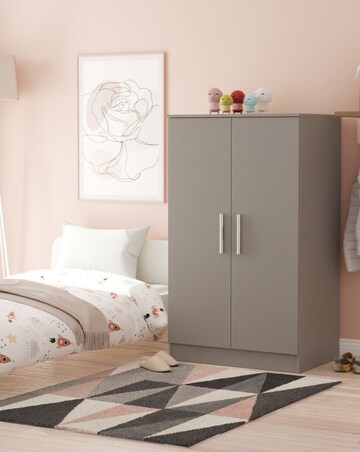 Eider Ready Assembled 2 Door Midi Wardrobe - Kids