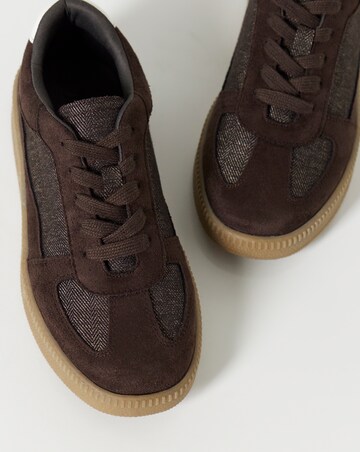 Alexa Chunky Retro Mixed Material Trainers - Extra Wide Fit (EEE)