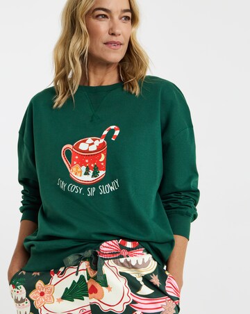 Pretty Secrets Biscuit Print Sweatshirt Pyjama Set