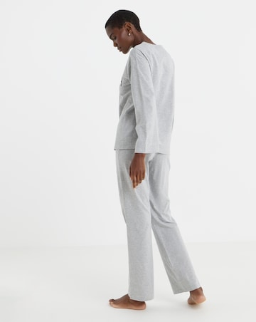Pretty Secrets Value Plain Marl Bow Pyjama Set