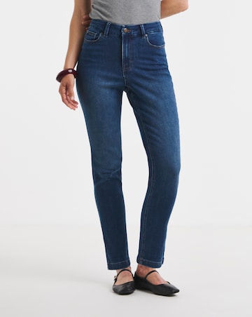 Mid Blue Superstretch Slim Jeans