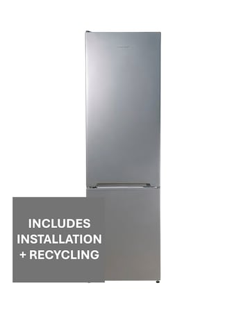 Russell Hobbs RH180FFFF1E1S Frost-free Fridge Freezer Silver + Install