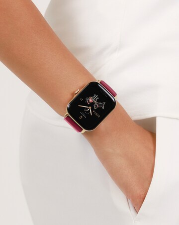 Radley Series 20 Smart Calling Watch with Dark Cherry Silicone Strap