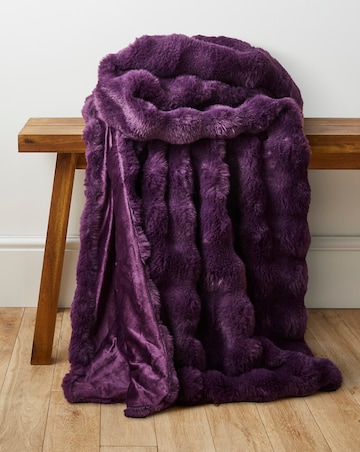Bubble Faux Fur Throw