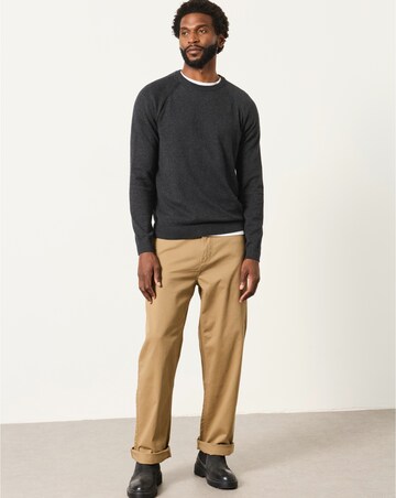 FatFace Rye Crew Neck - Charcoal Grey