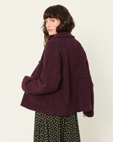 Fatface Faye Boucle Plum Jacket