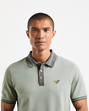 Voi Two Toned Pique Polo Long Length