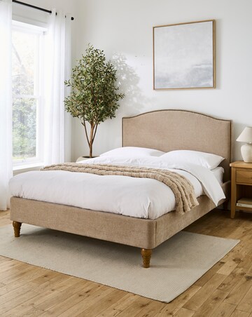 Lilah Studded Bedframe with 3 layer Memory Foam Hybrid Mattress