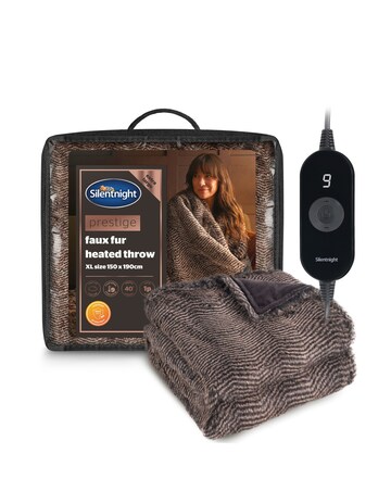 Silentnight Prestige Faux Fur Heated XL Throw
