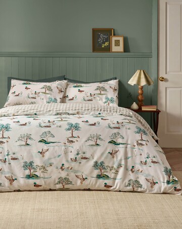 Catherine Lansfield Brushed Mallards Duvet Cover Set