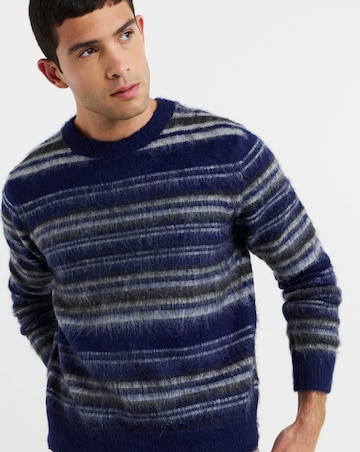 Only & Sons Aiden Relaxed Fit Long Sleeve Crew Knit Jumper - Ocean Blue