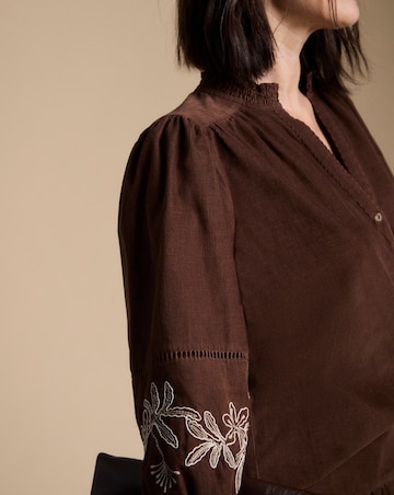 Julipa Embroidered Cord Top