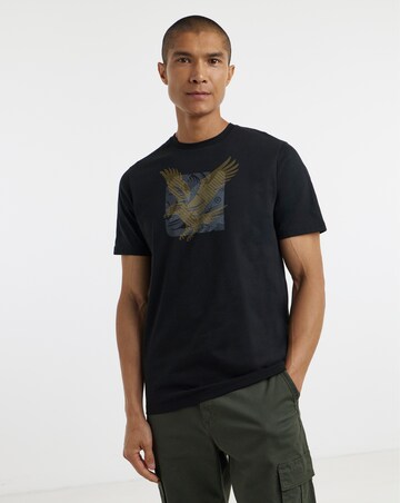 Lyle & Scott Short Sleeve Eagle Graphic T-Shirt - Black