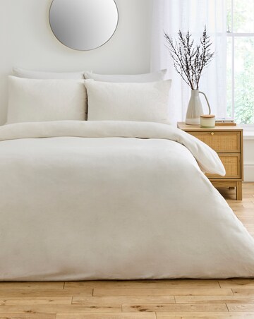 Plain Plush Fleece Duvet Cover Set