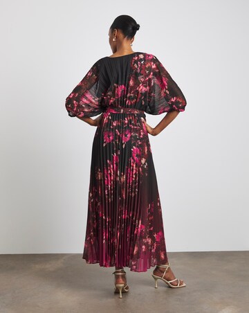 Joanna Hope Printed Pleat Maxi Dress