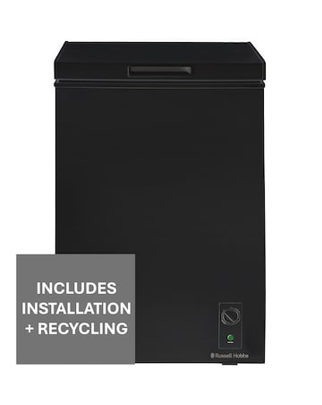Russell Hobbs RH99CF0E1B 99L Chest Freezer Black + Install