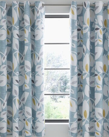 Catherine Lansfield Inga Leaf Curtains