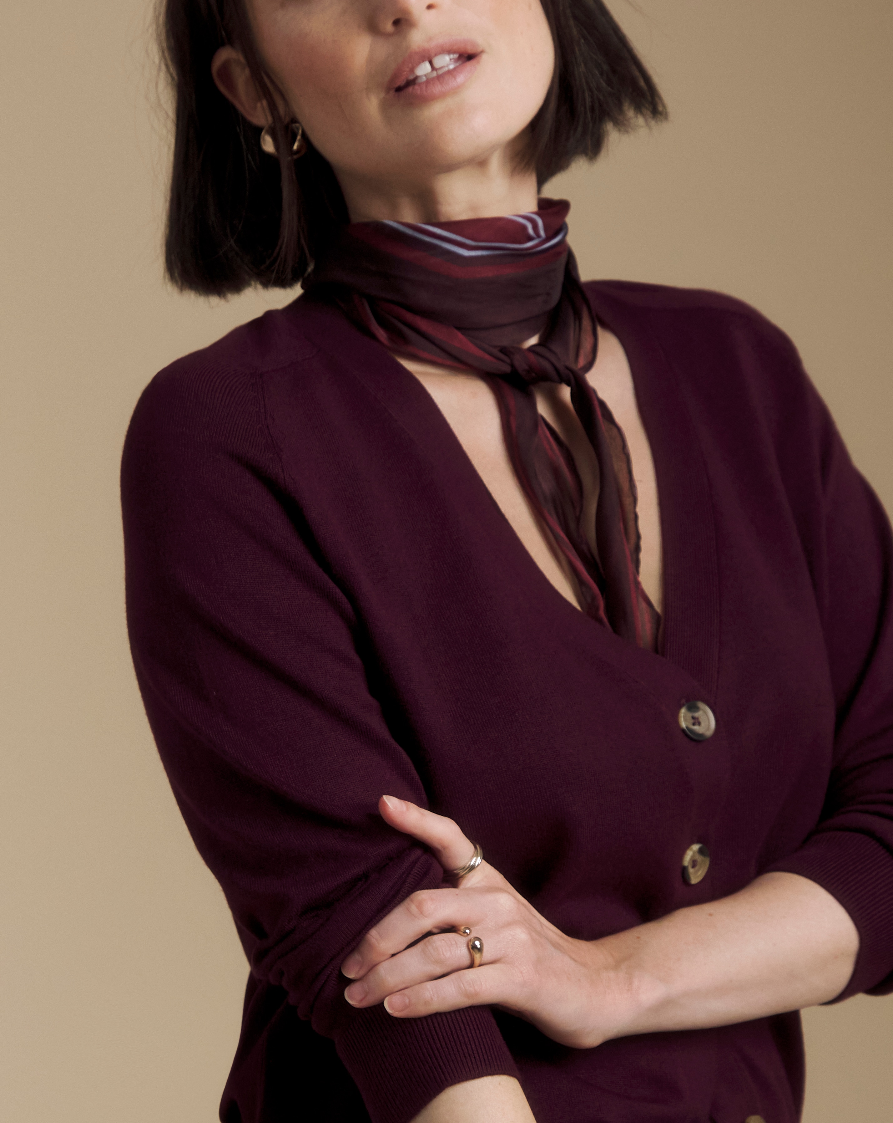 Julipa V-Neck Cardigan | Ambrose Wilson