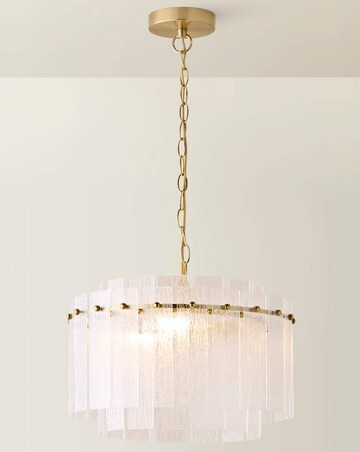 ValueLights Darcy Brushed Gold Frosted Chandelier