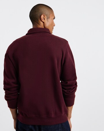 Lacoste Polo Collar Sweat - Burgundy