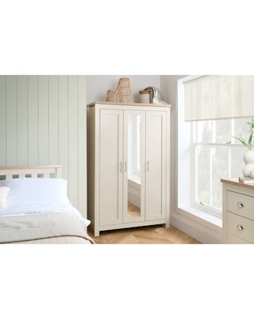 Highgate 3 Door Wardrobe With Mirror