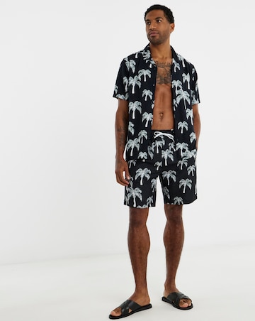Mono Palm Print Co-ord Shirt