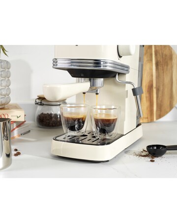 Salter Retro Espresso Machine - Cream