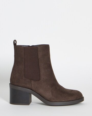 Aisha Block Heel Chelsea Ankle Boots - Extra Wide Fit (EEE)