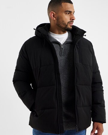 Jack & Jones Becks Puffer Coat - Black