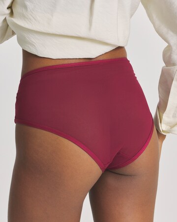 Pretty Secrets Eyelash Lace Full Brief Knickers Black