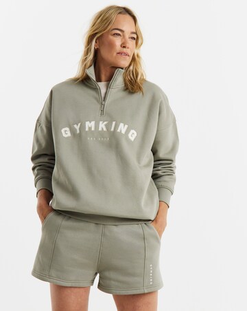 Gym King Shadow 1/4 Zip Funnel Neck